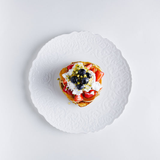 Pancakes cu lavandă și fructe de pădure